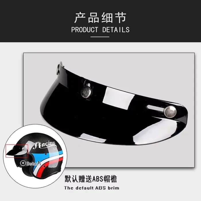 Casque de moto à visage ouvert approuvé ECE Dot