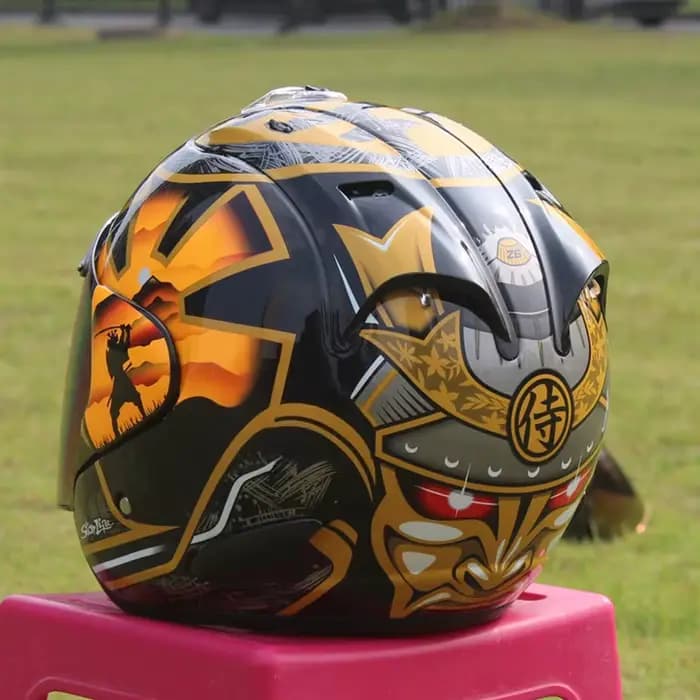 Casque de moto ouvert 3/4 SZ-Ram 3 Golden Knife Guard pour cyclisme