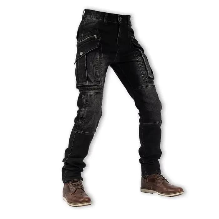 Nouveau pantalon de moto homme poches multiples