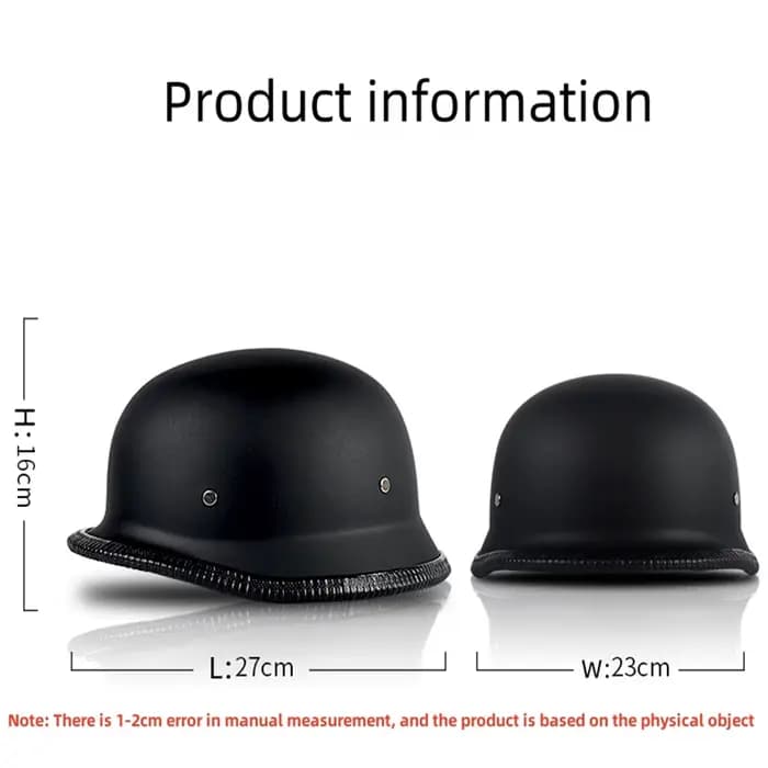Casque de moto rétro ouvert