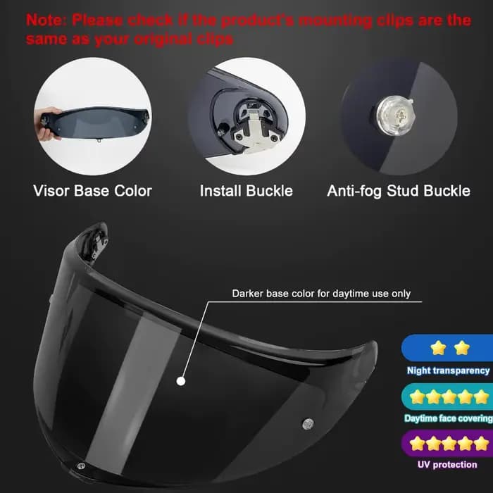 Visière de casque de moto pour AGV K6 K6s K6 s, bouclier facial de remplacement, pare-brise