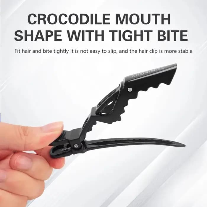 Pinces à cheveux Alligator, 5 pièces, pinces de coiffure, épingles à cheveux en plastique, pinces de barbier pour Salon de coiffure, outils, accessoires pour cheveux
