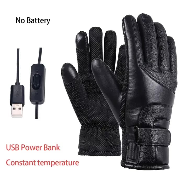 Gants chauffants électriques d'hiver pour hommes