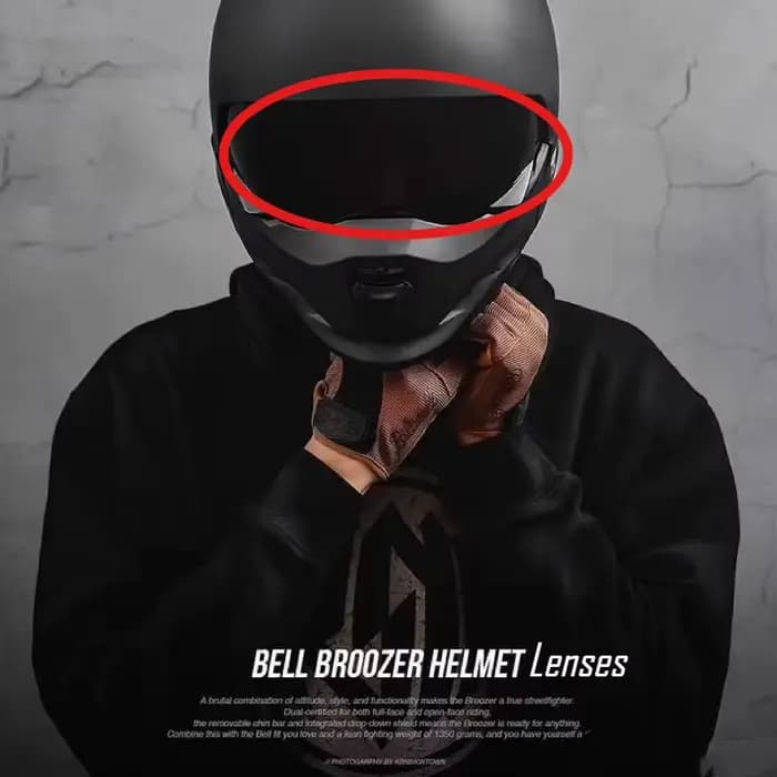 Convient pour la visière de casque de moto BELL Broozer
