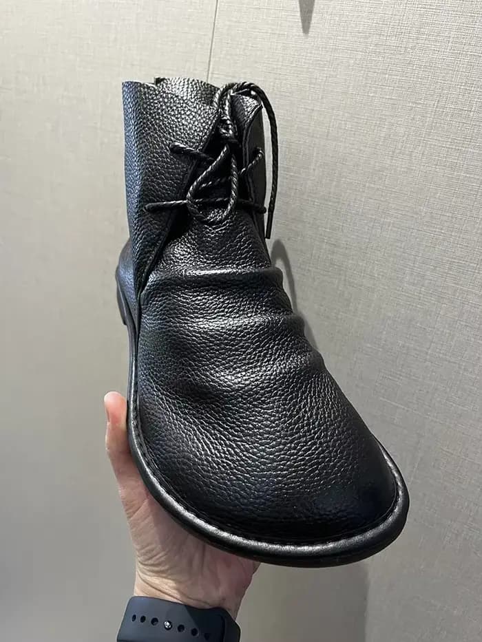 Birkuir bottines pour chaussures plates unisexes hommes et femmes bottes courtes à lacets en cuir véritable plat hiver