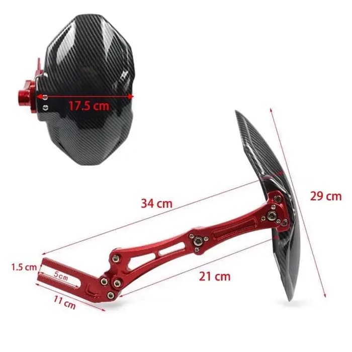 Garde-boue de moto texturé en fibre de carbone