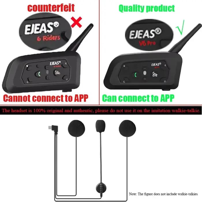 EJEAS V6 PRO + haut-parleur casque