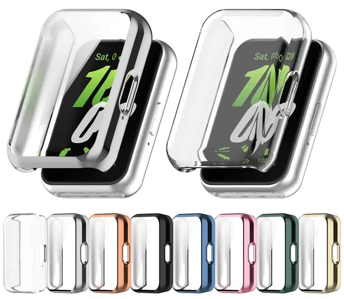 Étui de protection complet pour Samsung Galaxy fit 3 SM-R390, accessoires de remplacement, étuis à cadre, protection d'écran en TPU 360