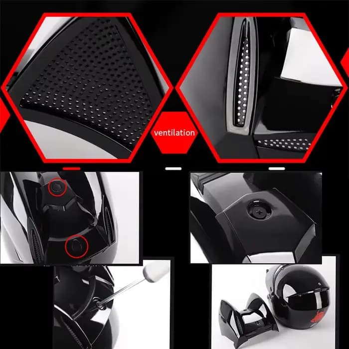 2025Moto Casque d'oreille de chat Capacete