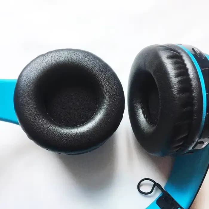 Coussinets d'oreille en mousse de cuir éponge pour casque