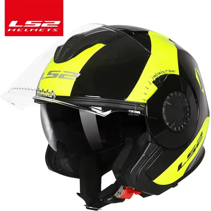 Casque de moto ouvert LS2 Verso Vintage