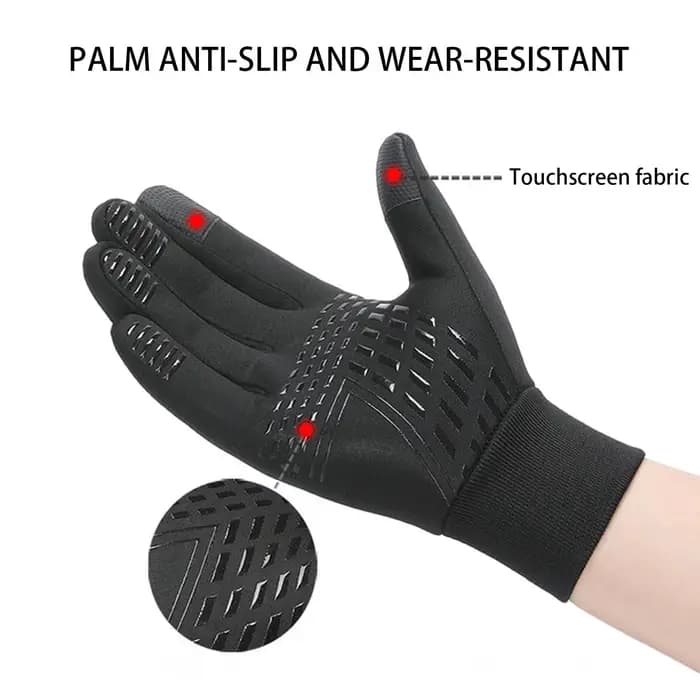 Gants chauffants chauds d'hiver pour cyclisme