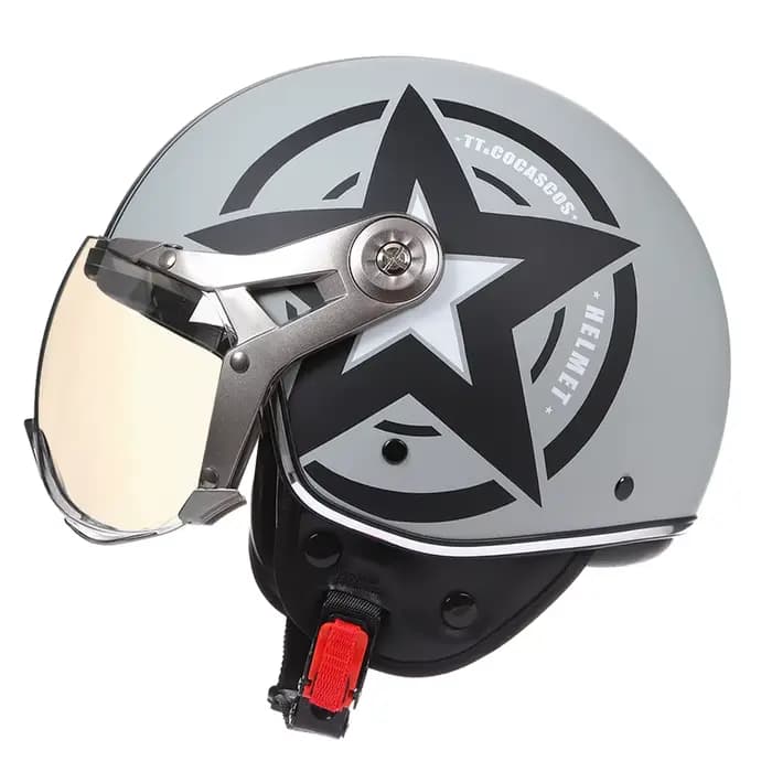 Casque de Moto Jet Vintage