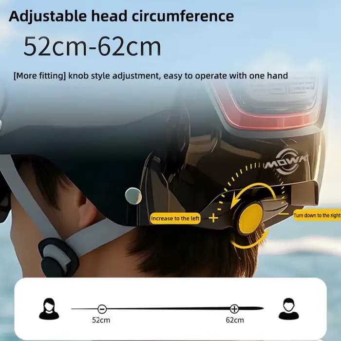 Casque de moto MOWK respirant pour l'été