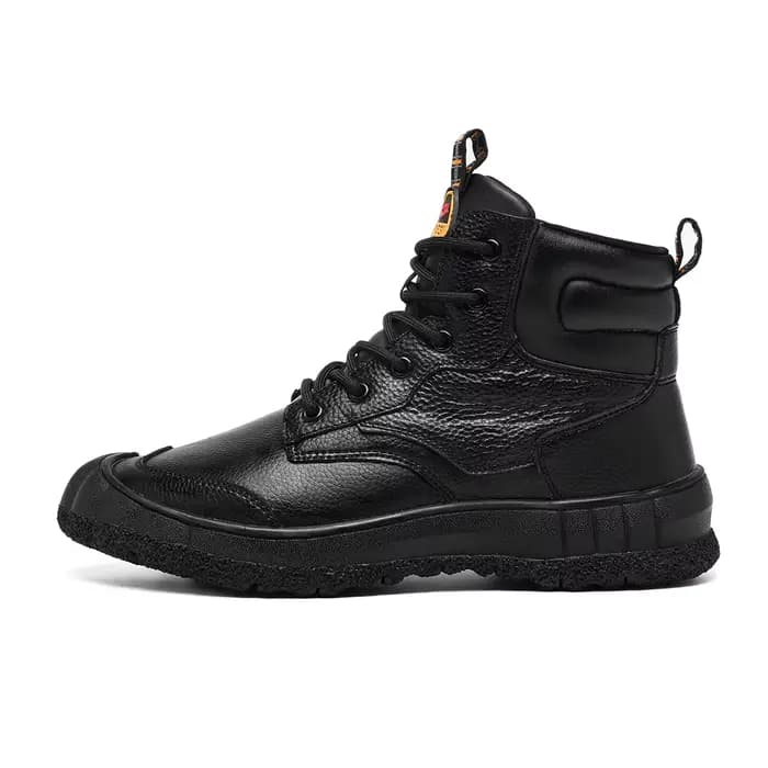 Bottes d'équitation de moto noires pour hommes