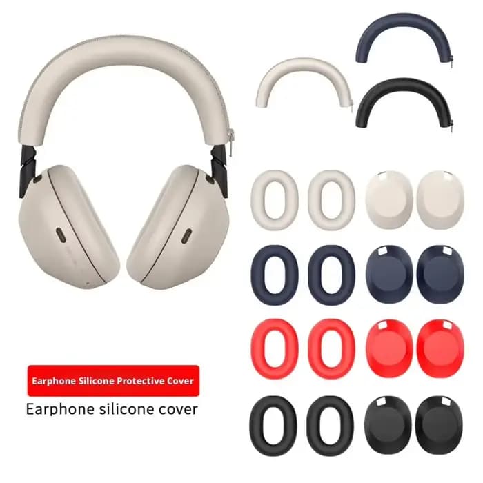 Étui de Protection en Silicone pour écouteurs Sony XM5, coque souple anti-rayures avec Protection des oreillettes WH-1000XM6