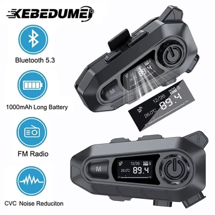 Casque de moto Bluetooth 5.3