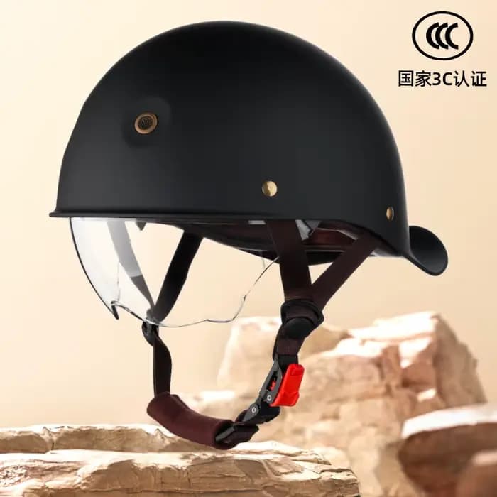 Casque demi-scooter rétro