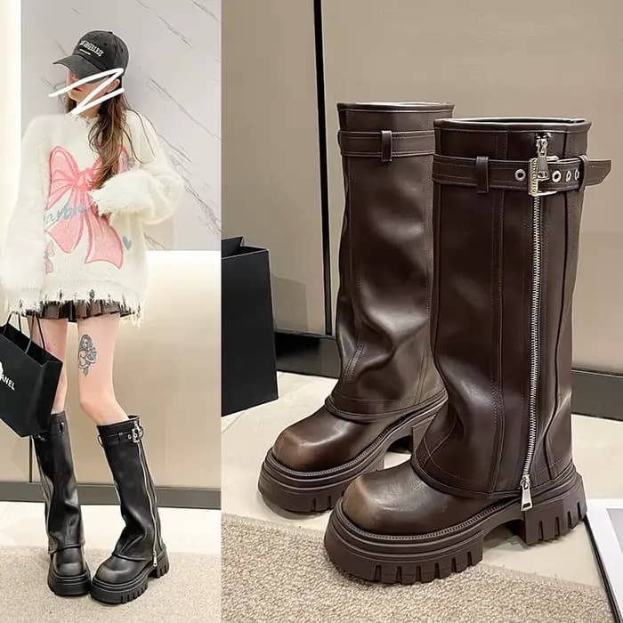 Bottes de motard pour femme Hiver 2026