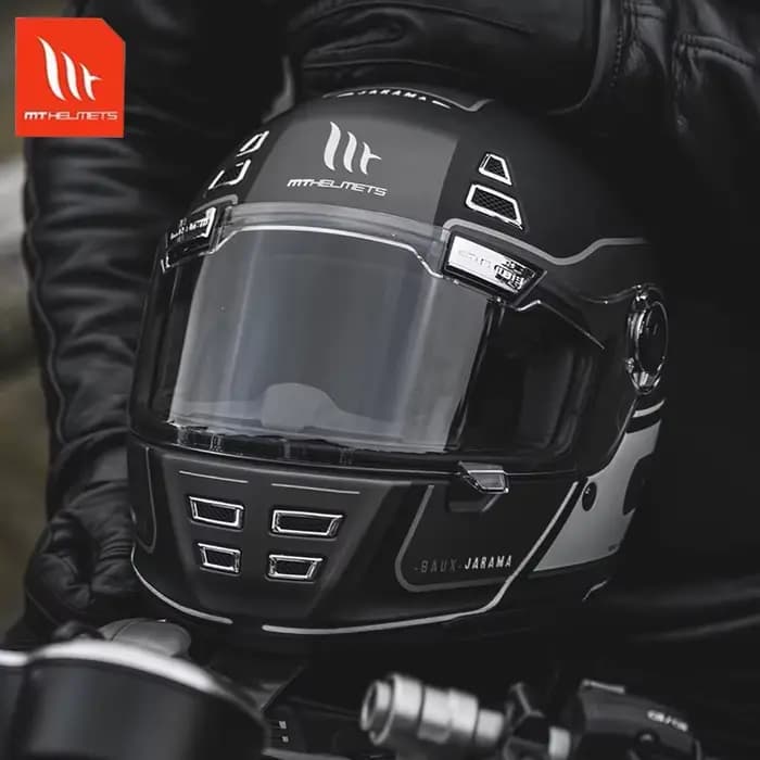 MTHELMETS casque de Moto MT JARAMA rétro casques intégraux hommes femmes Cruiser