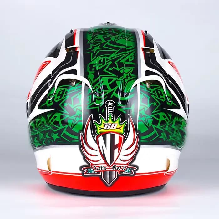 Hommes et femmes moto tout-terrain Casque d'été épée verte demi