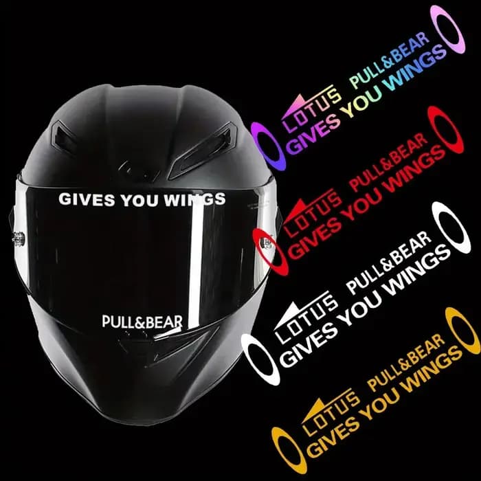 Autocollant de casque de moto