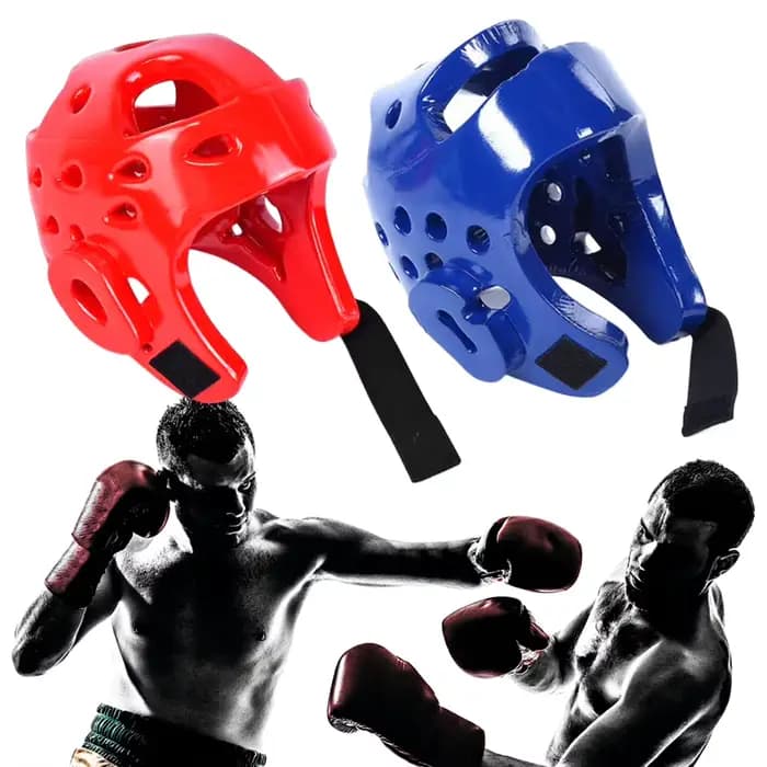 Casque de protection pour Taekwondo, arts martiaux, karaté, kickboxing, Muay Thai, entraînement et sparring, réglable