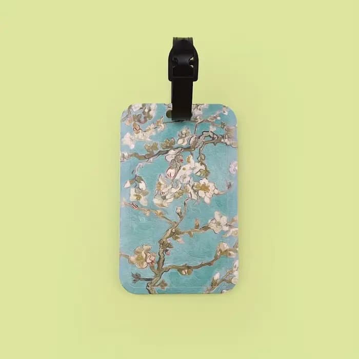 Étiquette de bagage créative inspirée de l'art de Van Gogh, l'accessoire de voyage idéal, incluant une étiquette d'identification portable pour valise, anti-perte
