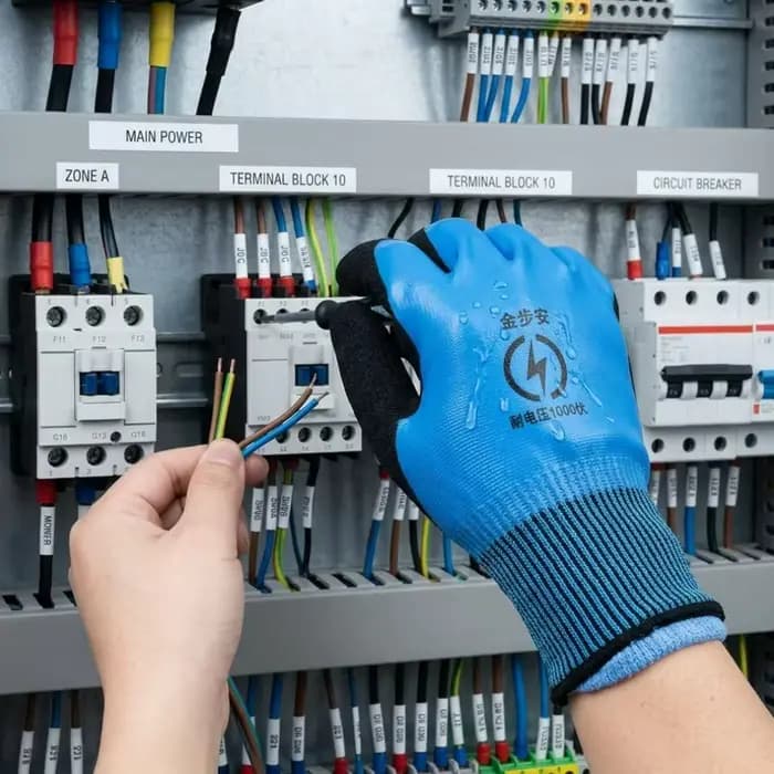 Gants isolés électriquement 1000V 400V
