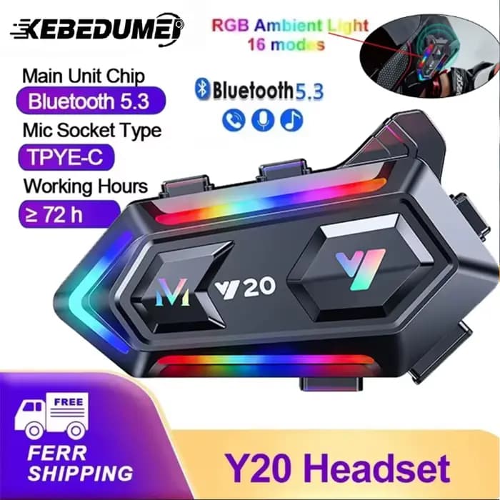 Casque de moto sans fil