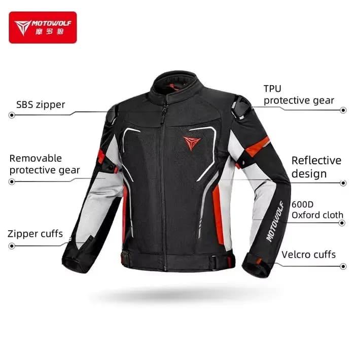 Veste de moto d'été respirante