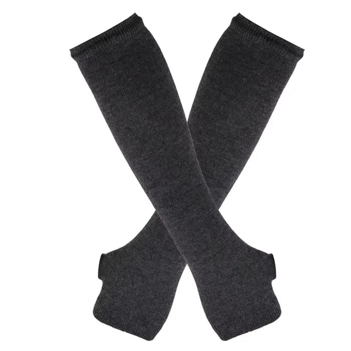 Nouveau Long gant bras couverture classique rose noir et blanc rayé sans doigts coude gants plus chaud tricoté bracelet