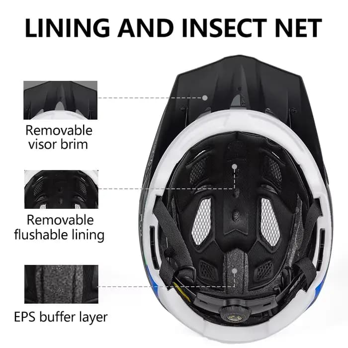 Casques de vélo intégraux casque vtt détachable pour VTT adulte course moto équitation