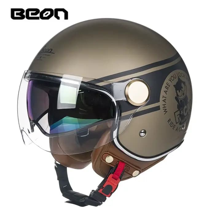 Casque de moto BEON B120 avec double visière