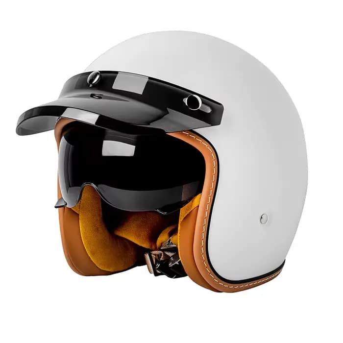 Casque de moto ouvert pour hommes et femmes