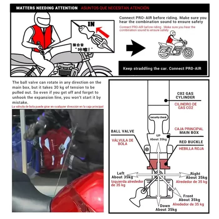 Veste de moto, gilet airbag pour moto
