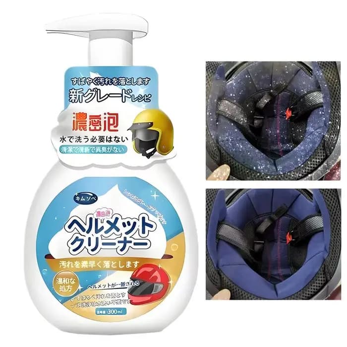 Nouveau Nettoyant Mousse pour Casque Moto Nettoyage à Sec du Doublure Intérieure 300ml Détachant pour Gants