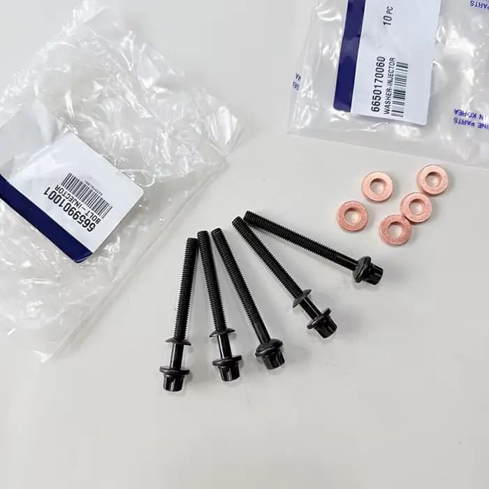 Boulons d'injecteur de carburant + rondelle OEM