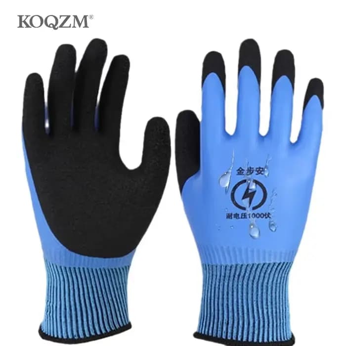 Gants isolants pour électricien, 1 paire, tension de tenue 1000V, haute élasticité, pour écran tactile, protection de sécurité