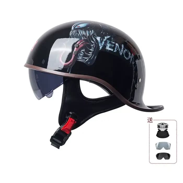Casque de moto rétro certifié 3C Chine