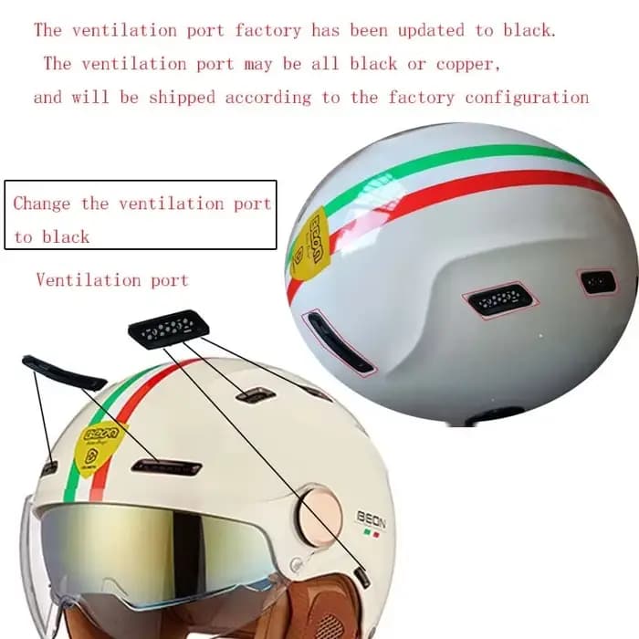 Casque de moto BEON B112 à double visière