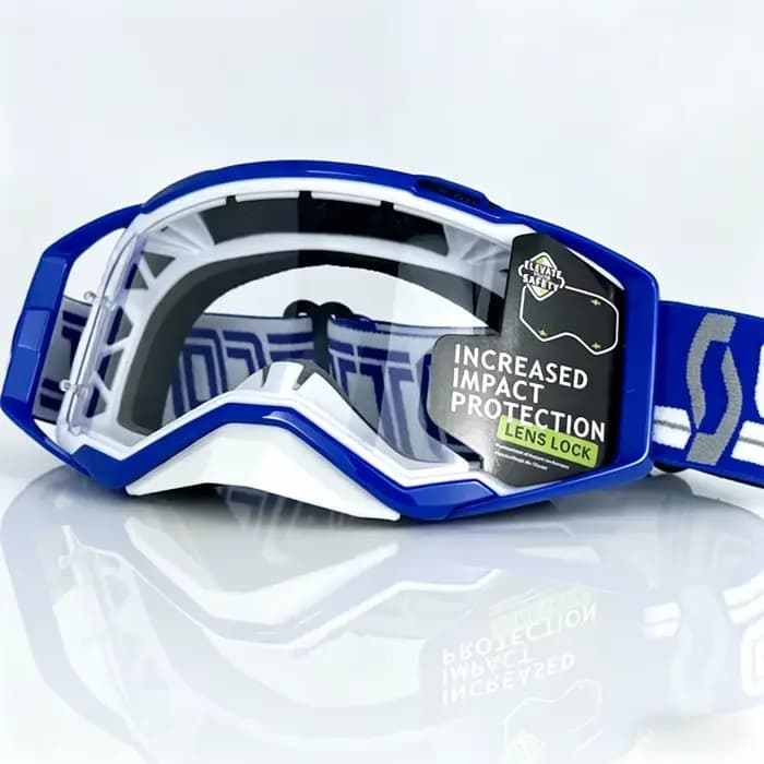 Lunettes de moto avec lentille HD