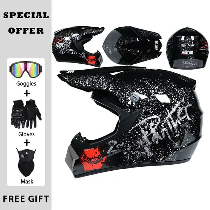 Hommes femmes universel hors route casque DOT approuvé Dirtbike