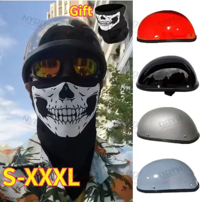 Casque de moto vintage rétro pour motard