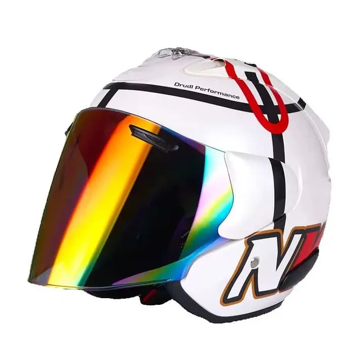 Hommes et femmes Casque de moto DOT approuvé escargot demi