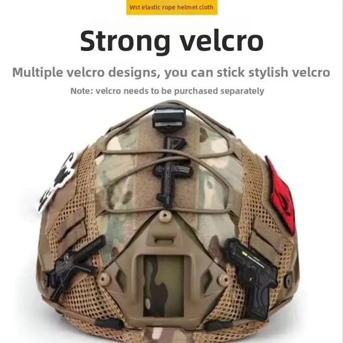 Housse de casque tactique en tissu camouflage