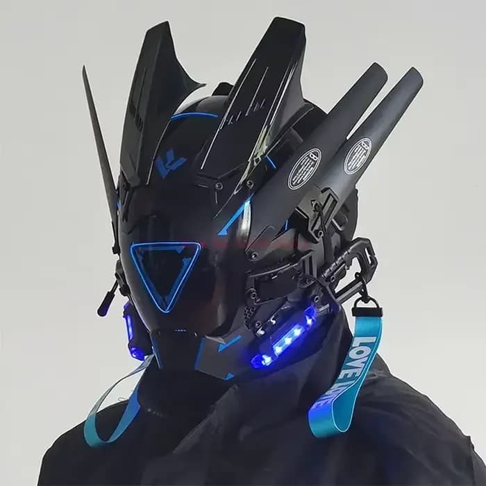 Casque Cyberpunk masque Shinobi Robot