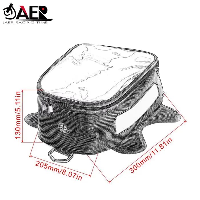 Sac de réservoir de carburant étanche JAER Moto pour BMW Aprilia Ducati YAMAHA KAWASAKI HONDA SUZUKI