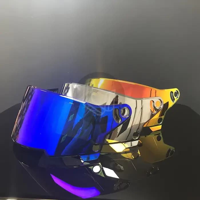 Visière de casque de moto anti-UV PC