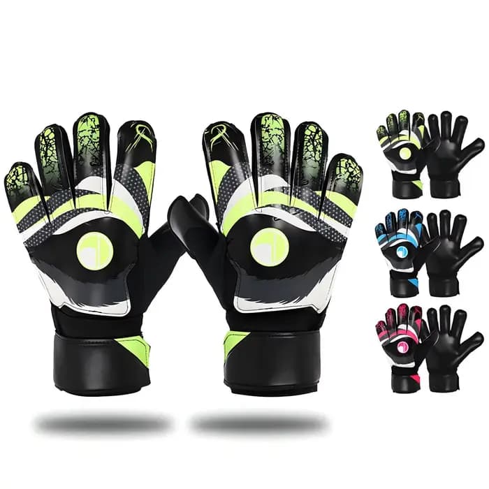 Gants de gardien de but de football pour jeunes, adultes et enfants, gants de football professionnels avec poignées de bain et protection des doigts